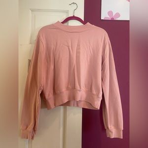 COTTON CITIZEN crewneck pullover in salmon pink